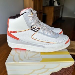 Men’s size 10 Air Jordan 2 Retro SP Nike athletic shoes.